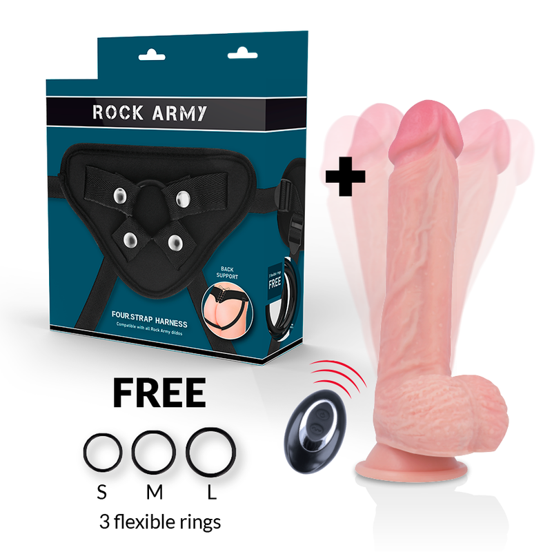 ROCKARMY - ARCOTE + VIBRADOR DE SILICONE LÍQUIDO PREMIUM APACHE CONTROLE REMOTO 20.5 CM -O- 4.62 CM - Image 9